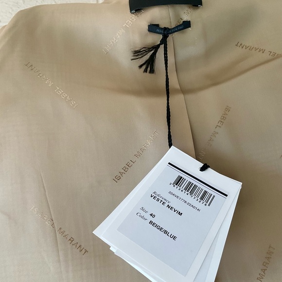 Isabel Marant Nevim Check Double Breasted Blazer NWT SZ EU40/US8 -US12 - Picture 7 of 11